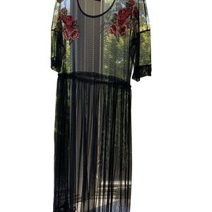NWOT Potters Pot Mesh See Through Dress